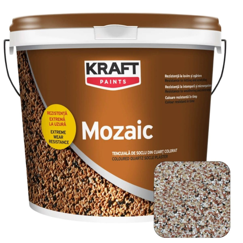 Штукатурка декоративная с кварцевым камнем Kraft Mozaic (C2040), 25кг