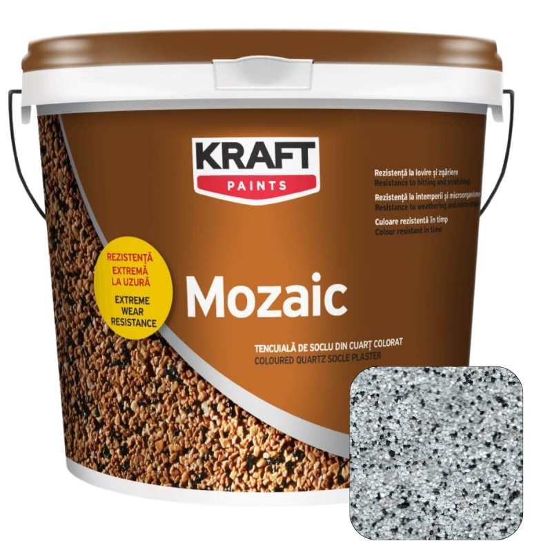 Штукатурка декоративная с кварцевым камнем Kraft Mozaic (C2009), 25кг
