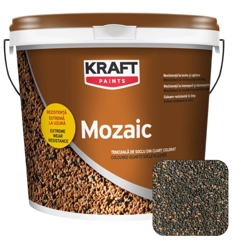 Штукатурка декоративная с кварцевым камнем Kraft Mozaic (C2005), 25кг