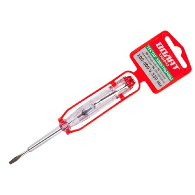 Пробник электрический 100-500 V, 130 мм Волат (индикатор напряжения)