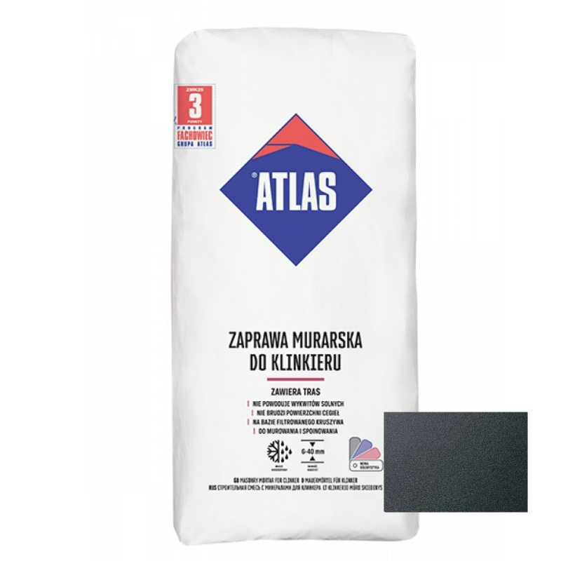 Сухая смесь для клинкера Atlas, 391 антрацит 25кг