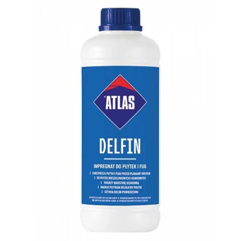 Импрегнат для неглазурованных плиток и швов Atlas Delfin 1кг.