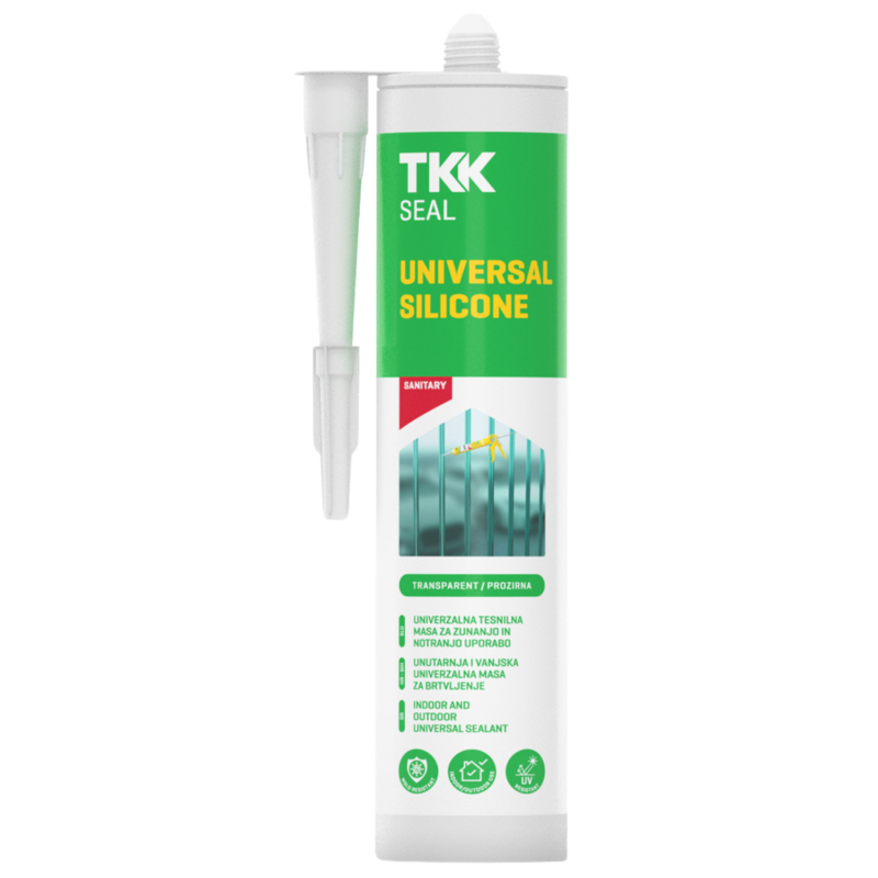 Silicon TKK universal/sanitar, transparent 260ml 
