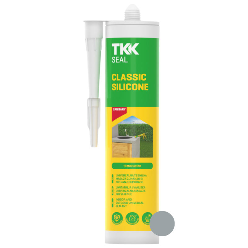 Silicon TKK Sanitar,sur (RAL7040) 280ml. 