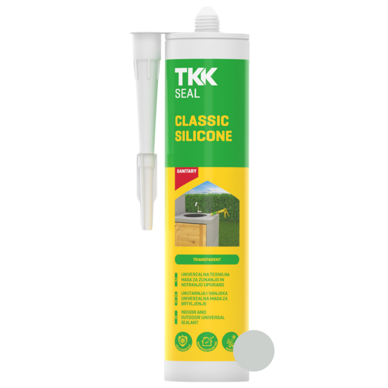 Silicon TKK Sanitar, sur-deschis (RAL7035) 280ml.