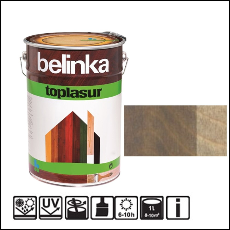 Лазурь Belinka TopLasur 2,5 л, 28 старая древесина