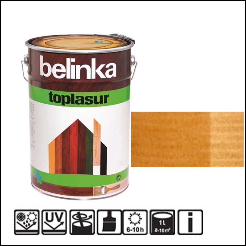 Impregnant Belinka TopLasur 10L, 15 stejar