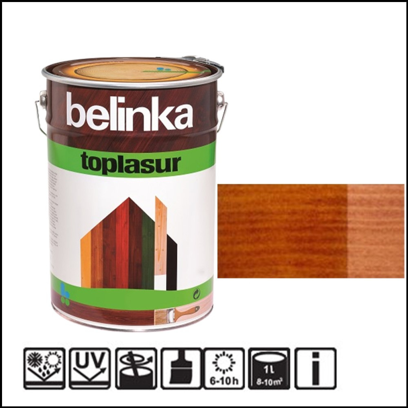 Лазурь Belinka TopLasur 10 л, 17 тик