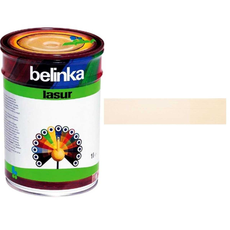 Лазурь Belinka Lasur 1 л, 11 белая
