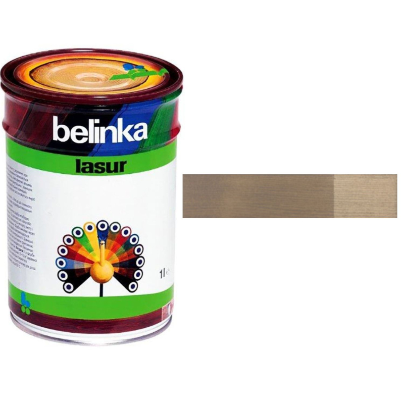 Лазурь Belinka Lasur 1 л, 28 старая древесина