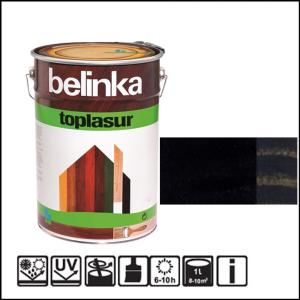 Impregnant Belinka TopLasur 1L, 22 negru 