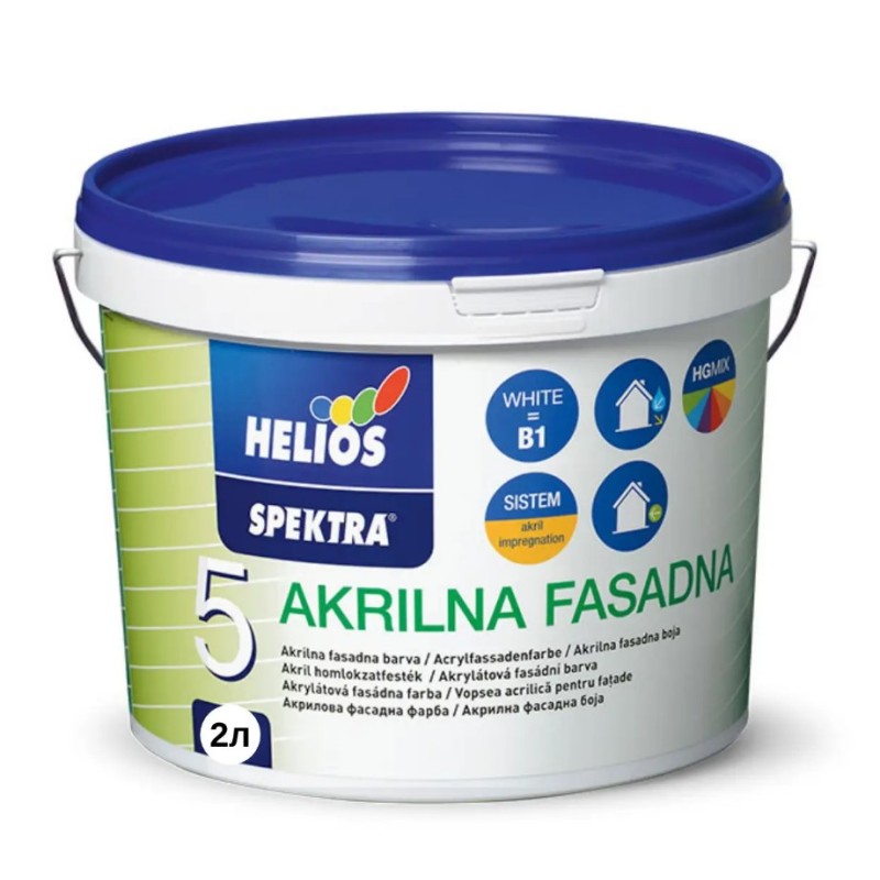 Vopsea pentru fațadă Helios Spektra Standard 5,  5L