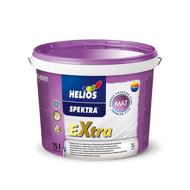 Vopsea pentru interior Helios Spektra Extra B1 albă, 15L