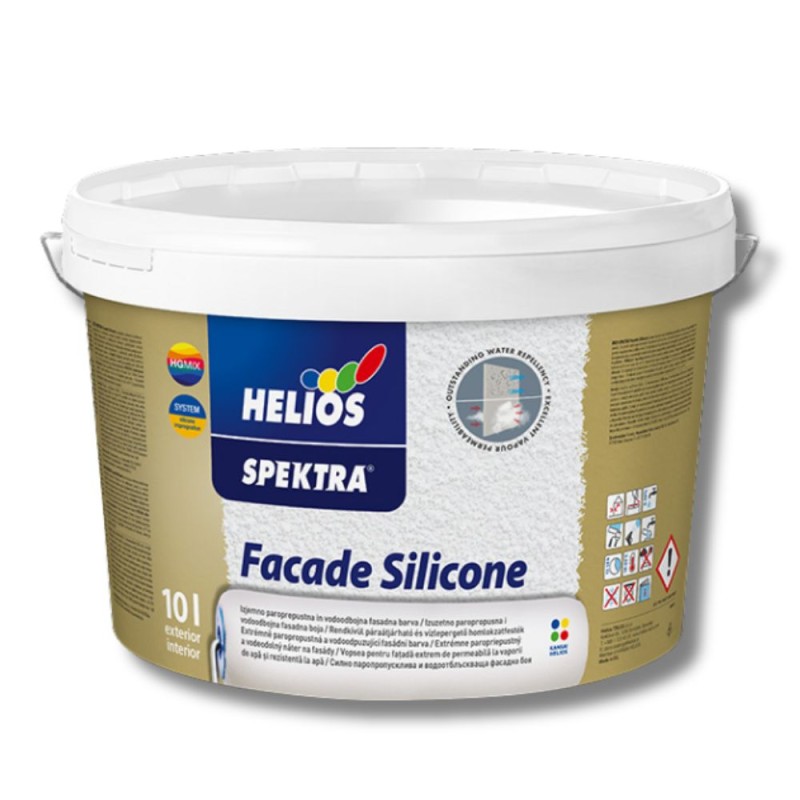 Vopsea pentru fațadă siliconică Spektra Baza1 (albă) 2L*