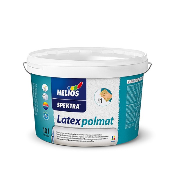 Vopsea Latex semi-mat pentru interior Spektra Latex Baza 1 (albă) 10L