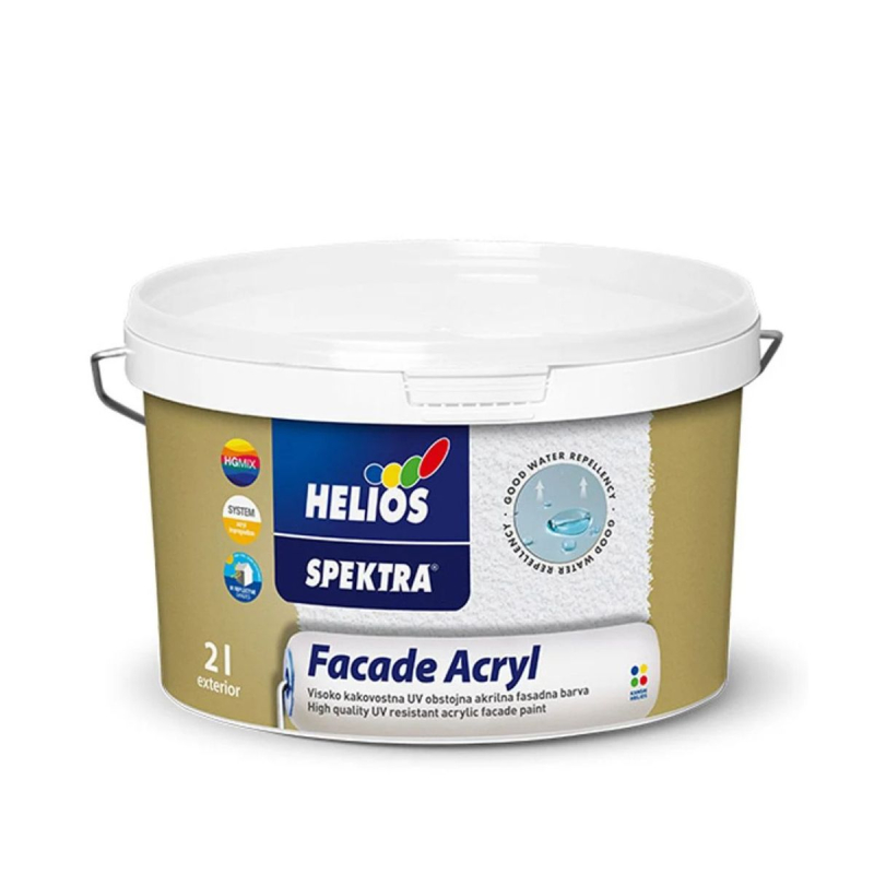Краска фасадная SPEKTRA Facade Acryl B3, 1.86 л