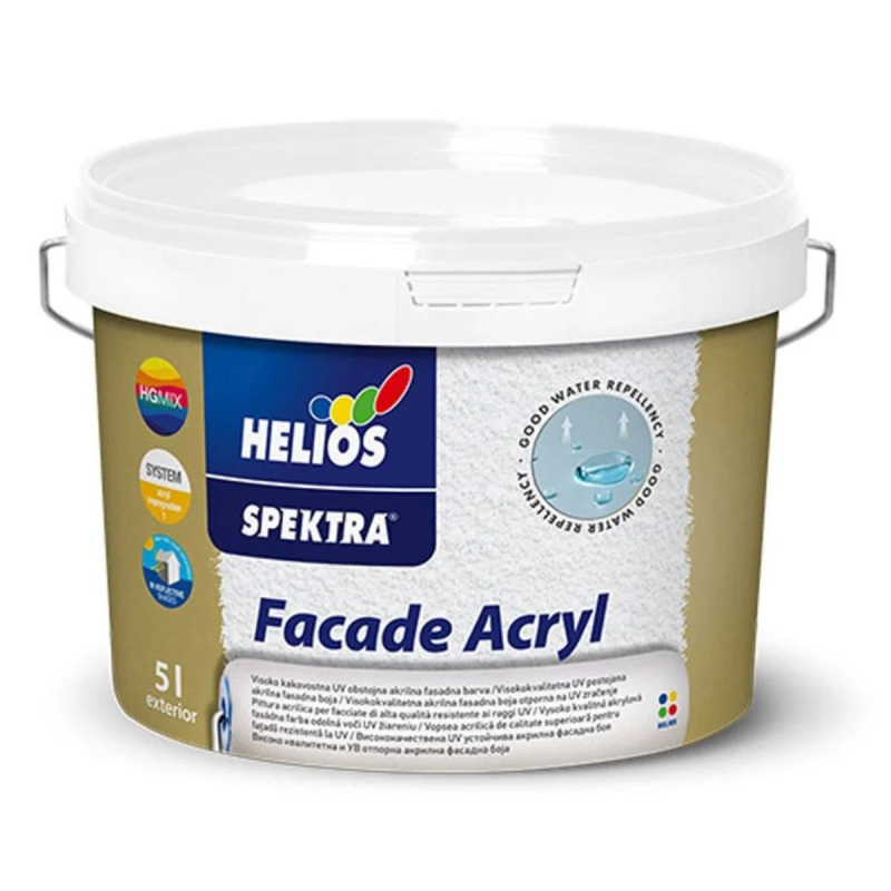Краска фасадная SPEKTRA Facade Acryl B3, 4.65 л