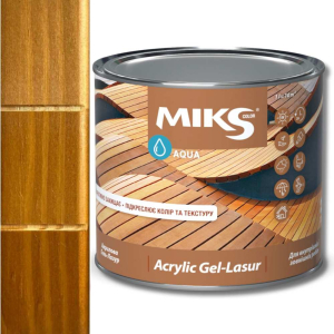 Гель-лазурь акриловая Miks Color, дуб 2,5л