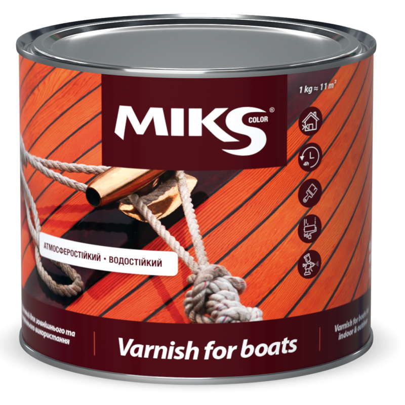 Лак алкидно-уретановый Miks Color Yaht, глянец 2,3кг