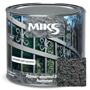 Grund-email 3 în 1 hammer Мiks Color, grafit 2kg