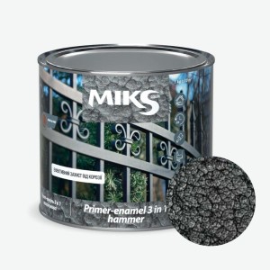 Grund-email 3 în 1 hammer grafit ”Мiks Color” 2kg
