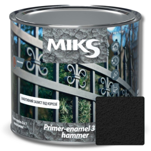 Grund-email 3 în 1 hammer Мiks Color, negru 0,65kg