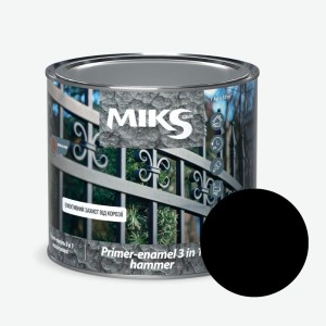 Grund-email 3 în 1 hammer negru ”Мiks Color” 2kg