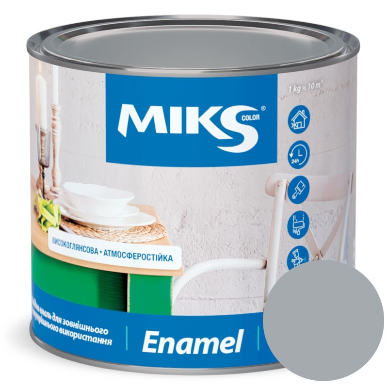 Email alchidic Miks Color, sur-deschis 2,8kg (v.v. 2,3kg)