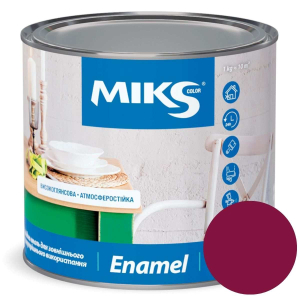 Email alchidic Miks Color, vișiniu 0,8kg (v.v. 0,9kg)