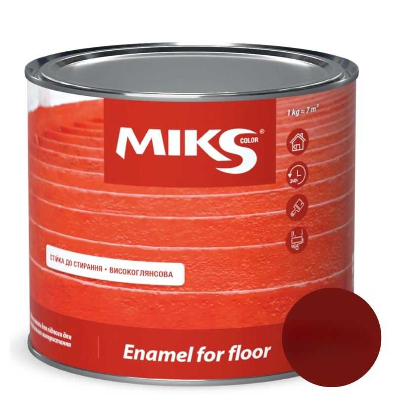 Email pentru podea Miks Color, roșu-cafeniu 0,9kg