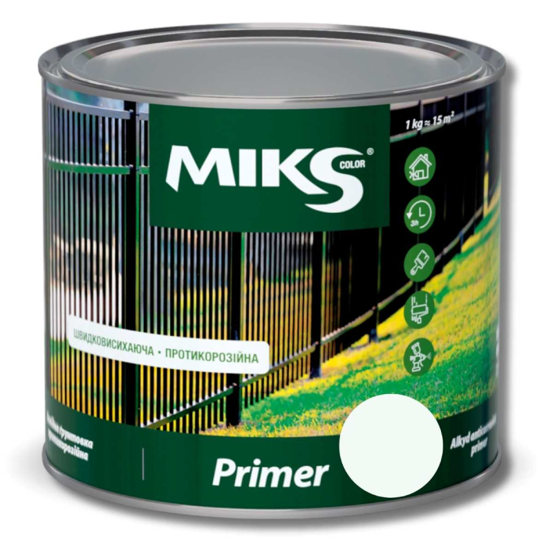 Grund anticoroziune Мiks Color, alb 2,8kg (v.v. 2.5kg)