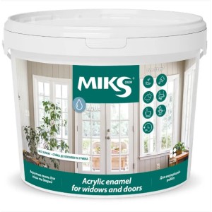 Email acrilic ”Мiks Color” pentru geamuri și uși  0,75L (0,9kg)
