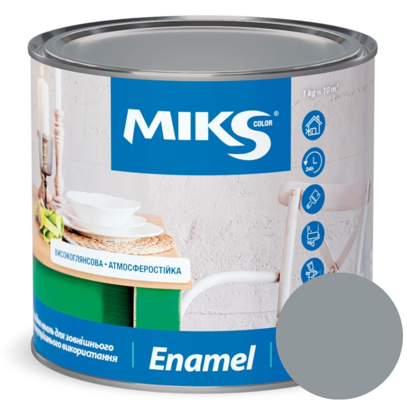 Email alchidic Мiks Color, sur 2,8kg (v.v. 2,3kg)