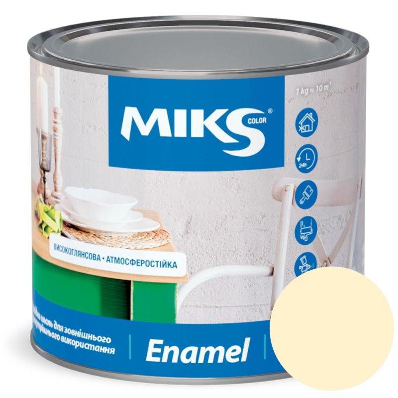 Email alchidic Мiks Color, fildes 2,8kg (v.v. 2,3kg)