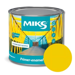 Grund-email 3 în 1 ”Мiks Color” galben RAL 1023  0,8 kg