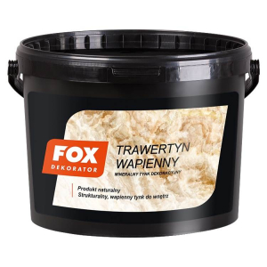 Tencuială decorativă minerală Fox Travertyn fracție măruntă, 10kg*