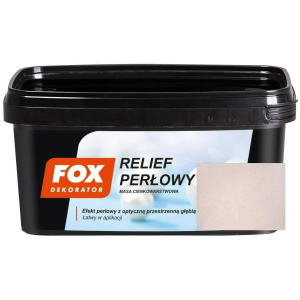 Acoperire decorativă Relief Perlată Fox, alb1kg