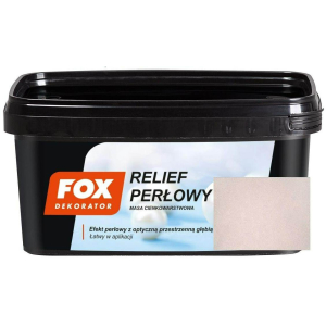 Acoperire decorativă Relief Perlată Fox, alb1kg