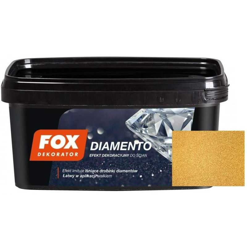 Vopsea decorativă Fox Diamento 0006 GOLD 1L