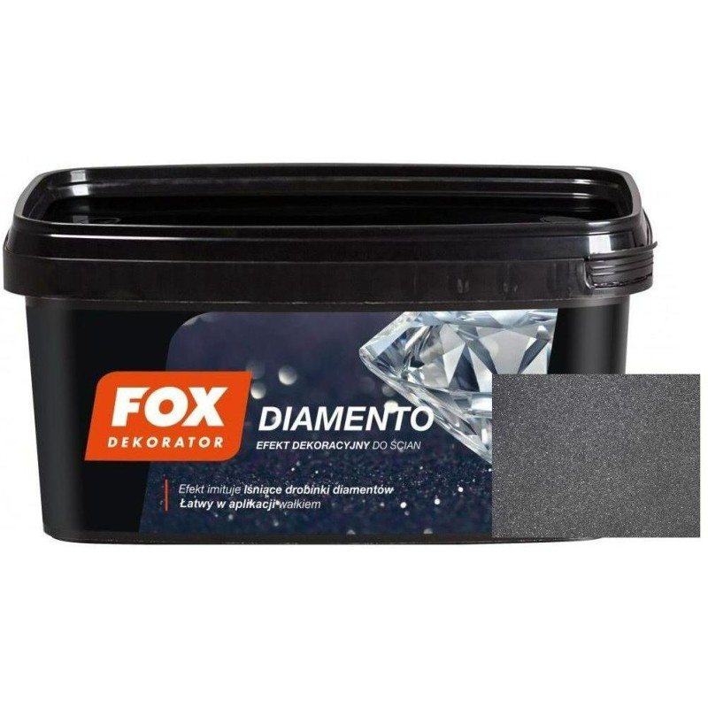 Vopsea decorativă Fox Diamento 0007 CARBON 1L