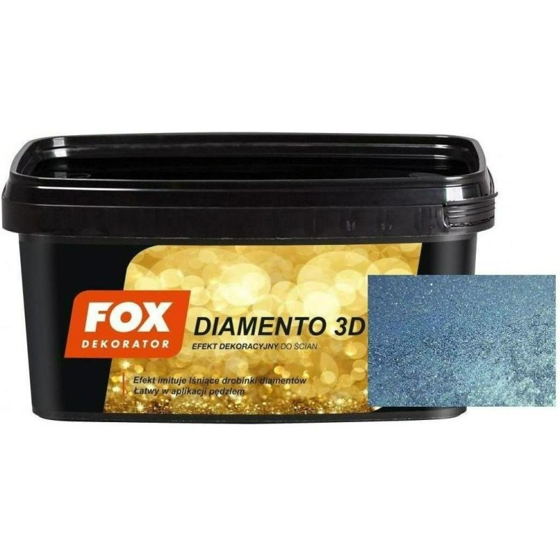 Структурная краска с блестками Fox Diamento 3D, NEPTUN 1л