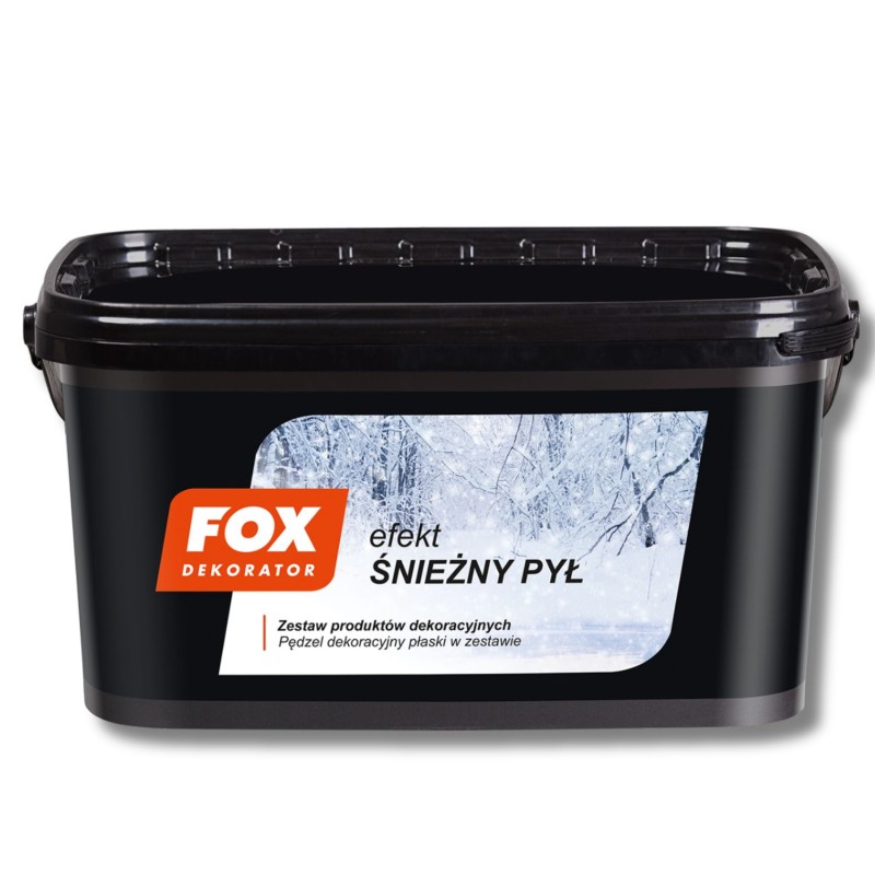 Эффект Снежная пыль Fox, комплект на 5м² +кисть
