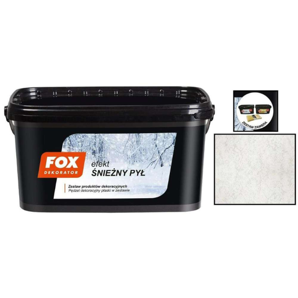 Efect decorativ  Praf de zăpadă Fox, set 5m²+pensulă