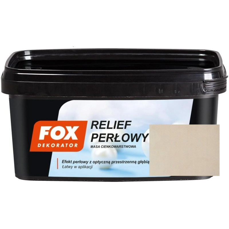 Декоративное покрытие Жемчужный рельеф Fox, горный ветер 1кг