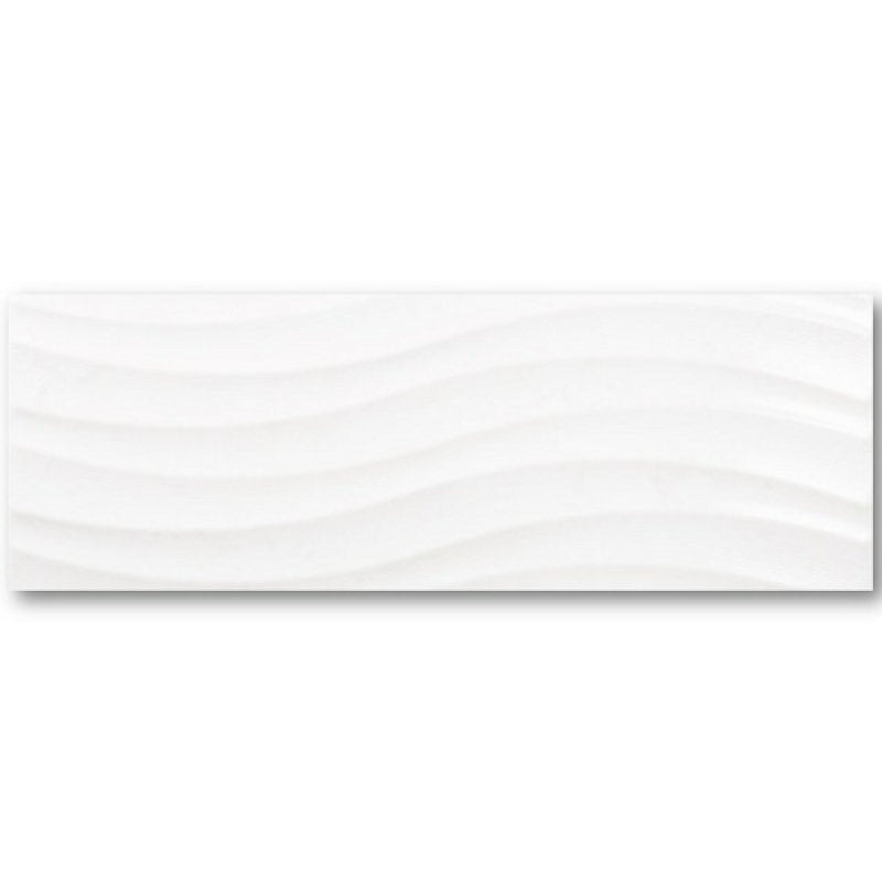Настенная плитка 25x70см N. Flat Ondas BR Blanco