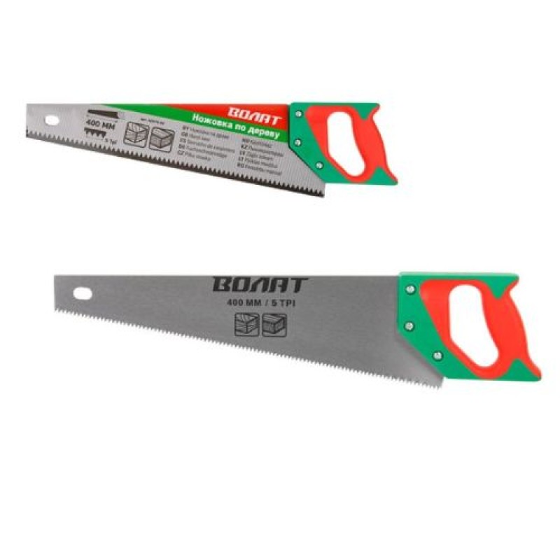 Ножовка по дереву 400 мм Волат (5 TPI)