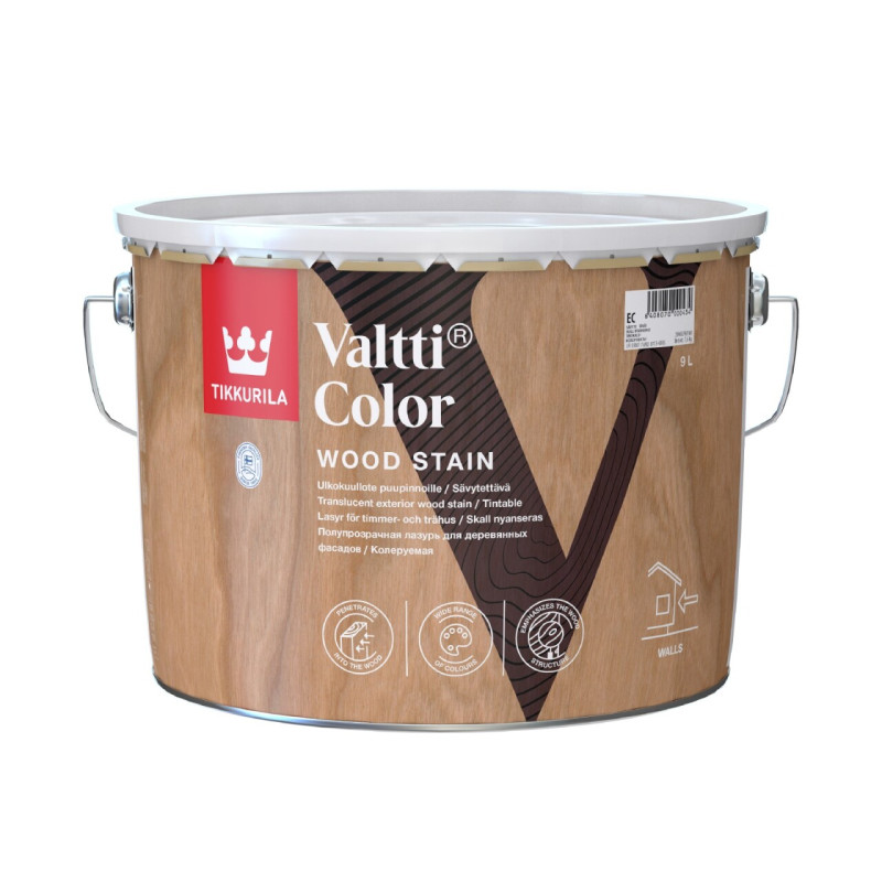 Лазурь для деревянных фасадов Tikkurila Valtti Color Clear (база EC), 2,7л