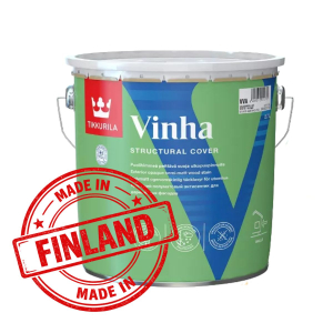 Vopsea-antiseptic semimat pentru fațade din lemn Tikkurila Vinha (baza VC) 2,7L
