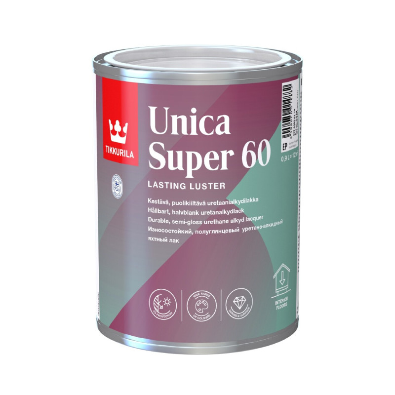 Lac pentru iahturi alchid-uretanic Tikkurila Unica Super 60 semilucios 2,7L