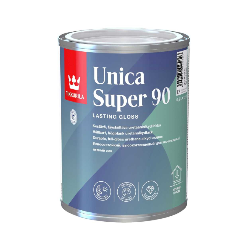 Lac pentru iahturi alchid-uretanic Tikkurila Unica Super 90 lucios 0,9L